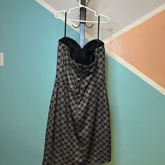 Maurices Women’s Brown‎ Cocktail Dress Size 11/12 NWT Sparkly Strapless - Picture 5 of 6